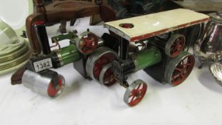 Mamod traction engine and steam roller