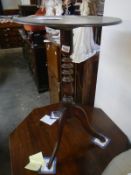 Victorian mahogany tripod wine table