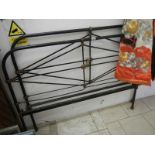 Old metal foot and headboard