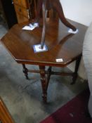 Edwardian octagonal side table