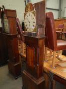 A Victorian 30 hour long case clock, (no weights, bell or pendulum),