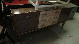 A retro formica 1970's dressing table/sideboard