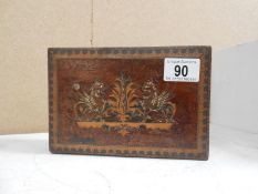 A Victorian Tunbridge ware inlaid cigar box