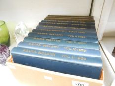 11 volumes of 'Bulletin of the British scientific instrument research association' (B.S.I.R.