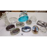 A good selection of glass paperweights