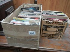 2 boxes of 45rpm records including Madonna & Culture Club etc.
