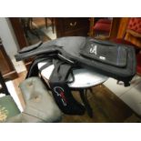 2 soft guitar cases & a mandolin case