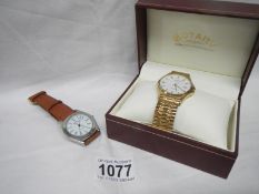 A boxed Rotary wrist watch and a PCA wrist watch