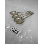 4 silver spoons, HM Sheffield 1930's,