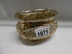 A silver sugar bowl Hallmarked Birmingham 1905/06 (approximate weight 231gms)