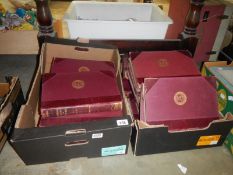 2 boxes of The Times history of the war bound volumes 1785