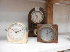 2 Smiths clocks & a retro clock