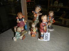 6 Goebel figures in good condition