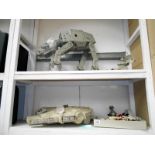 A collection of Star Wars figures & vehicles