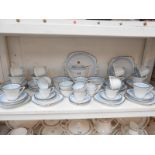 An Art Deco bell china tea set