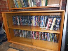 2 shelves of DVD's