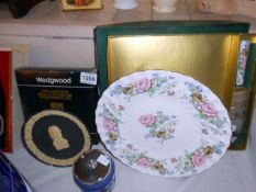 A Guinness 225th Anniversary Wedgwood plate etc