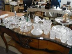 A large quantity of glassware