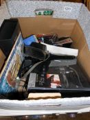 A quantity of miscellaneous items including corkscrew set & camera etc.