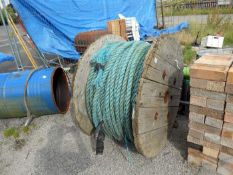 A large reel of rope
