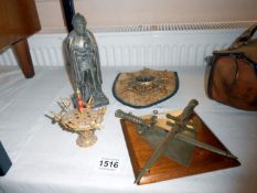 A quantity of miscellaneous including miniature shields