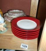 A quantity of plates