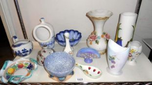 A quantity of pottery and china including Radford