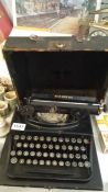An old Bluebird typewriter