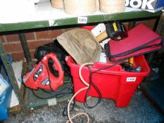 A quantity of miscellaneous tools including drill etc.