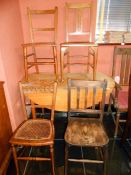 4 odd kitchen chairs