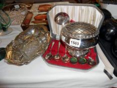 A quantity of silver plated items