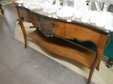 A mahogany sideboard