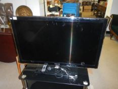 A Samsung flat screen TV