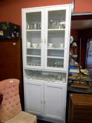 A white display cabinet