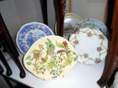 5 old collectors plates