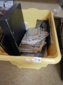 A large box of old stamps