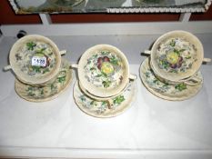 A quantity of Royal Doulton soup bowls and plates