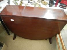 A long drop side mahogany gateleg table