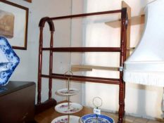 A mahogany airer