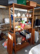 A set of pine shelves