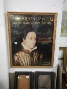 A large picture of Mary Queen of Scots