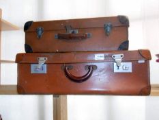 2 vintage suitcases