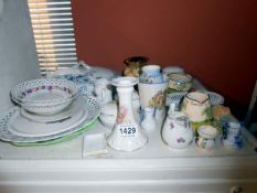 A quantity of miscellaneous items including trinket pots etc
