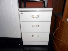 A 3 drawer bedside cabinet