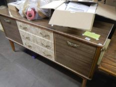 A 1960s retro melamine sideboard by Brenner of Shoreditch