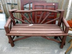 A garden bench