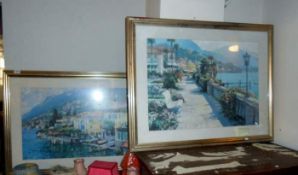 2 framed and glazed Continental scenes after originals by Behrens