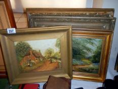 A quantity of framed prints