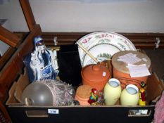 A collection of pottery and china
