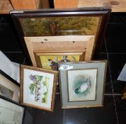 A quantity of framed & glazed pictures